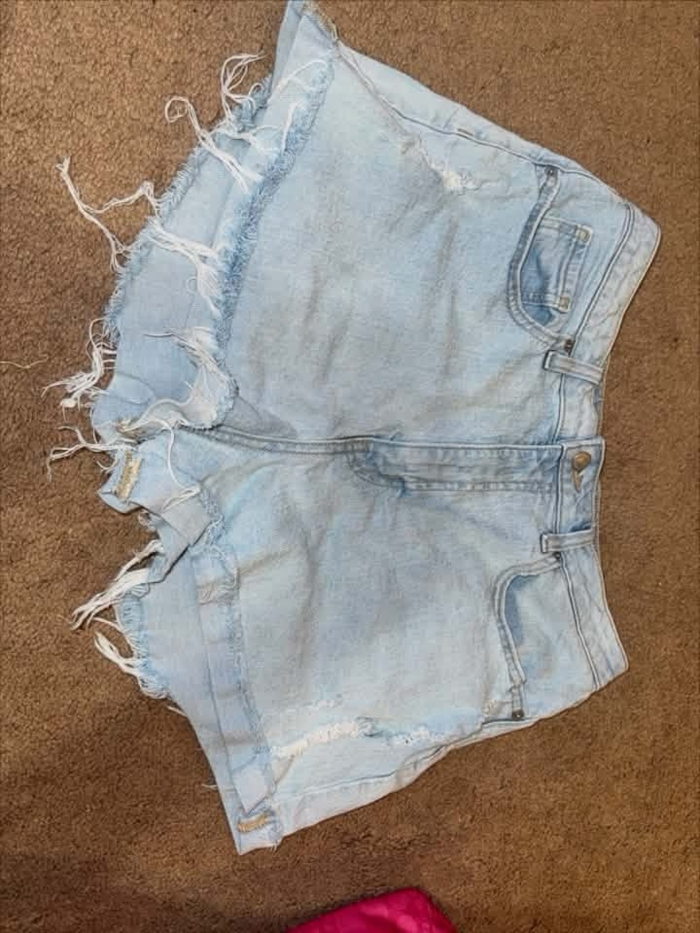 Target Light Wash Distressed Denim Cutoff Shorts